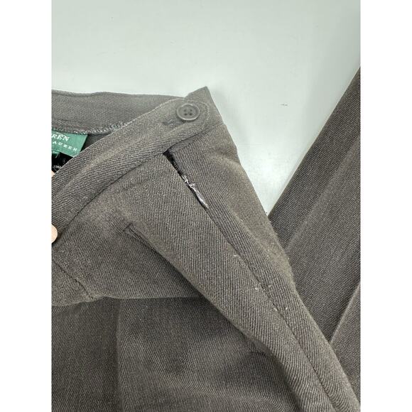 Lauren Ralph Lauren Womens Dress Pants Size 10 Brown Wool Blend VTG - Picture 4 of 12